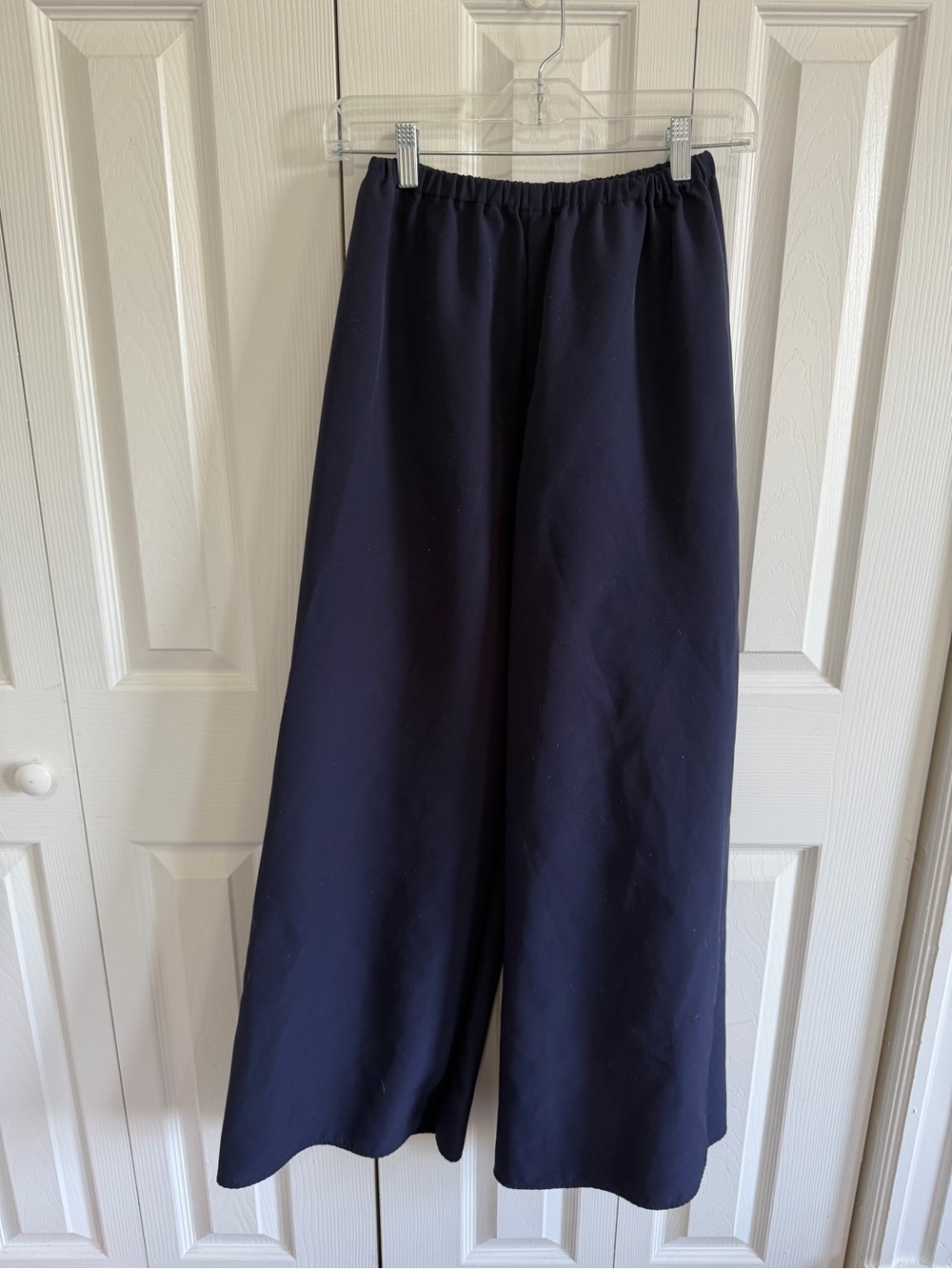 Tuckernuck Pomander Place Pull On Wide Leg Elastic Waist Pant Navy Size Small
